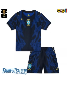 Brazilia Echipament de Fotbal Replică Mondial 2026 Copii Deplasare (+ Șorturi)